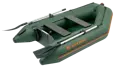 Čln Kolibri KM-245 A zelený, vysokotlaká podlaha Air-deck