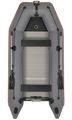 Čln Kolibri KM-360 D tmavo šedý, hliníková podlaha