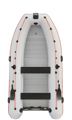 Čln Kolibri KM-360 DSL šedý, hliníková podlaha