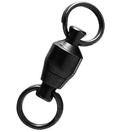 Sumcový obratlík s ložiskom Hell-Cat Swivel Bearing Black 100lb/60kg (3ks)