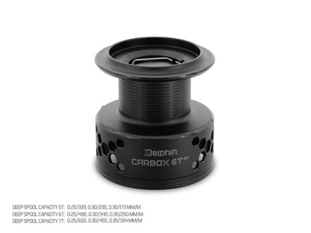 Hlboká cievka Delphin CARBOX 7T DP - aluminium