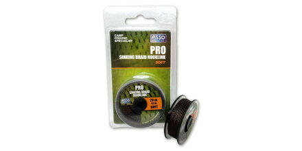 Asso Nadväzcová šnúra PRO sinking braid hooklink soft 20m/25lb hnedá Asso Nadväzcová šnúra PRO sinking braid hooklink soft 20m/25lb hnedá