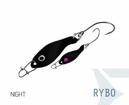 Plandavka Delphin RYBO - 0.5g NIGHT Hook #8