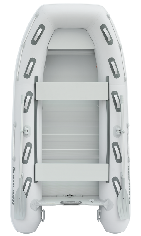 Čln Kolibri KM-330 DXL šedý, hliníková podlaha