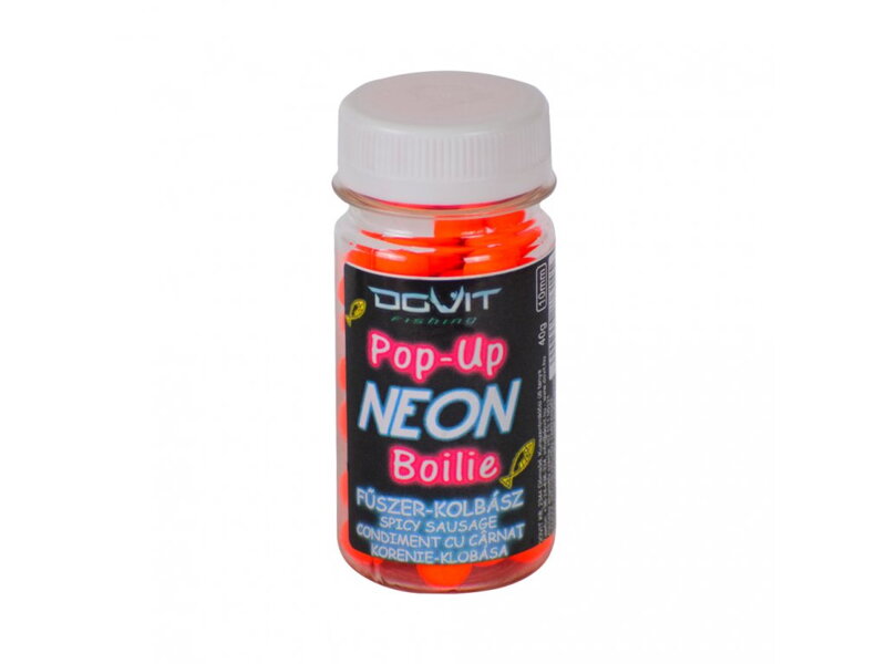 Dovit Pop-Up Neon Boilie 10mm - Korenie-Klobása Dovit Pop-Up Neon Boilie 10mm - Korenie-Klobása