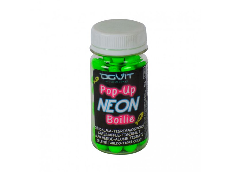 Dovit Pop-Up Neon Boilie 10mm - Zelené Jablko-Tigrí Orech