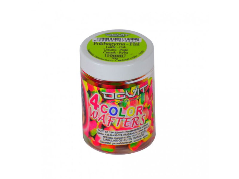 Dovit 4 COLOR wafters 10mm - Cesnak - Ryba Dovit 4 COLOR wafters 10mm - Cesnak - Ryba