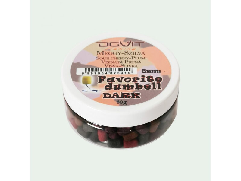 Dovit Favorite Dumbell Dark 8mm - Višňa-Slivka Dovit Favorite Dumbell Dark 8mm - Višňa-Slivka