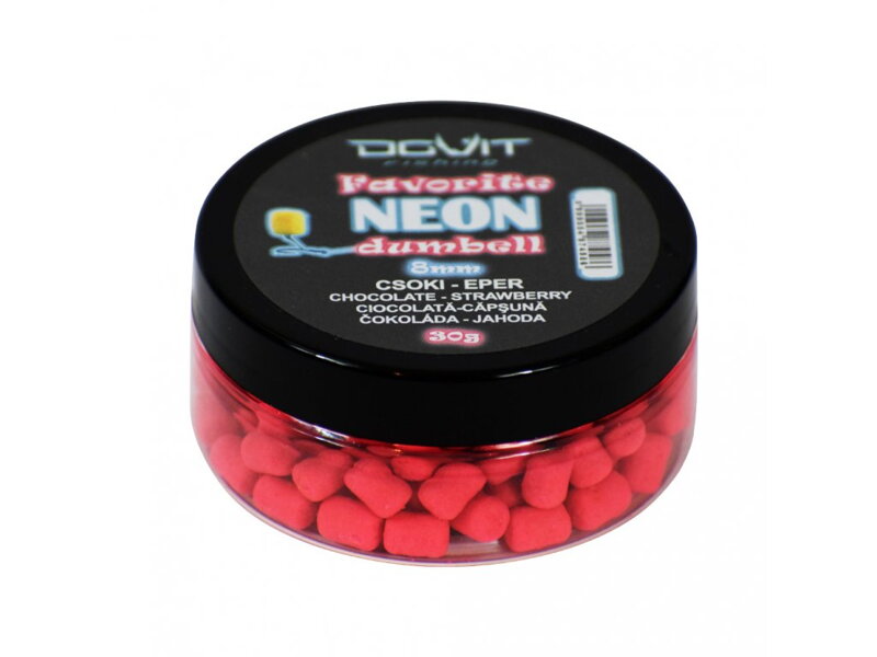 Dovit Favorite Neon Dumbell 8mm - Čokoláda-Jahoda Dovit Favorite Neon Dumbell 8mm - Čokoláda-Jahoda