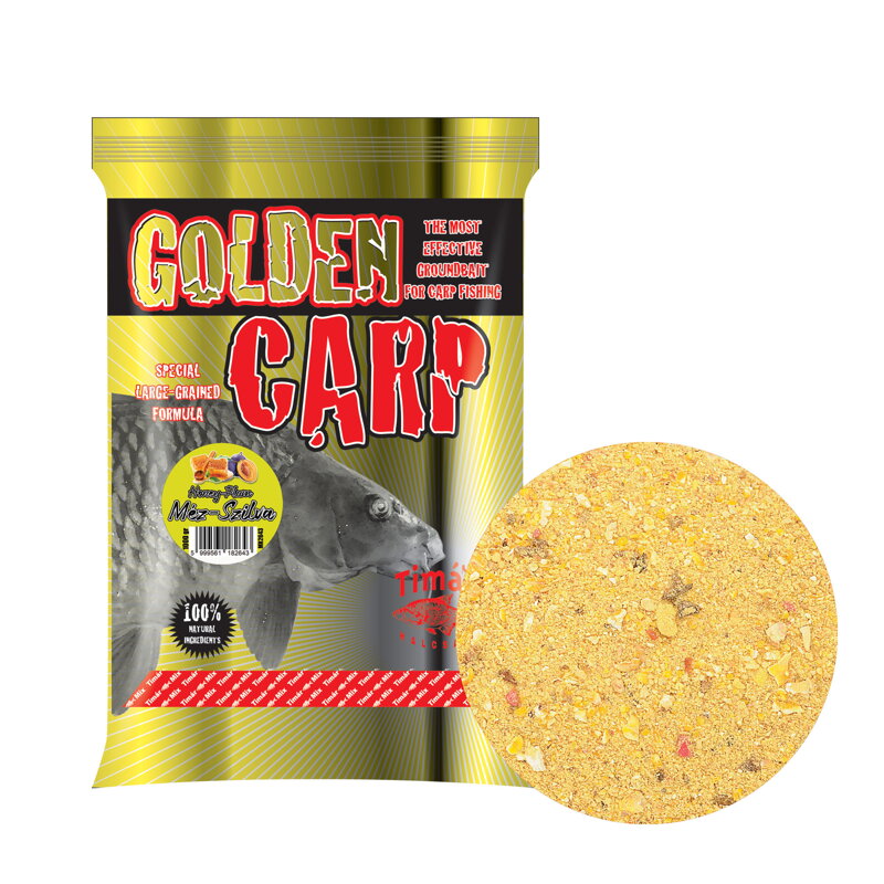 Kŕmna zmes Timár Mix Golden Carp Med - Slivka 1kg