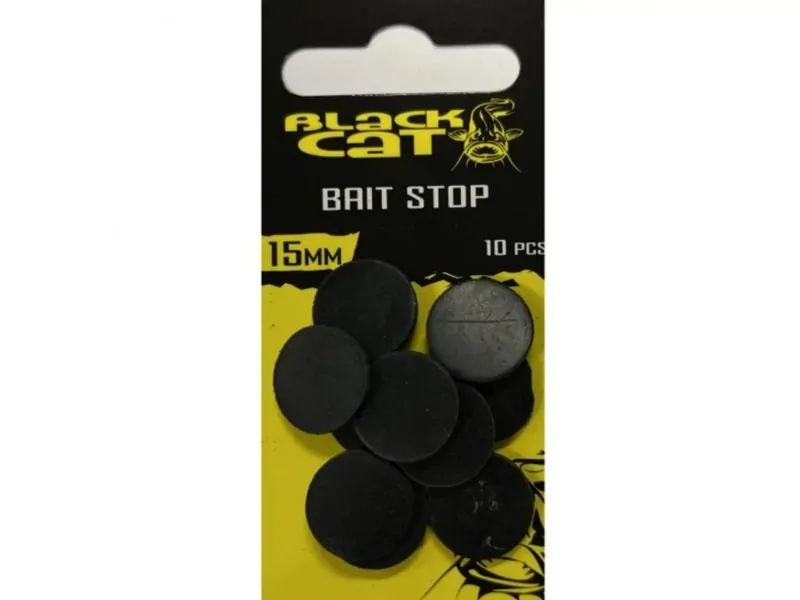 Zarážka Black Cat Bait Stop, 10ks 15mm Zarážka Black Cat Bait Stop, 10ks 15mm