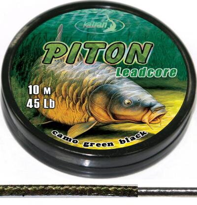 Olovená šnúra Katran PITON CAMO Green Black 45lb 10m Olovená šnúra Katran PITON CAMO Green Black 45lb 10m