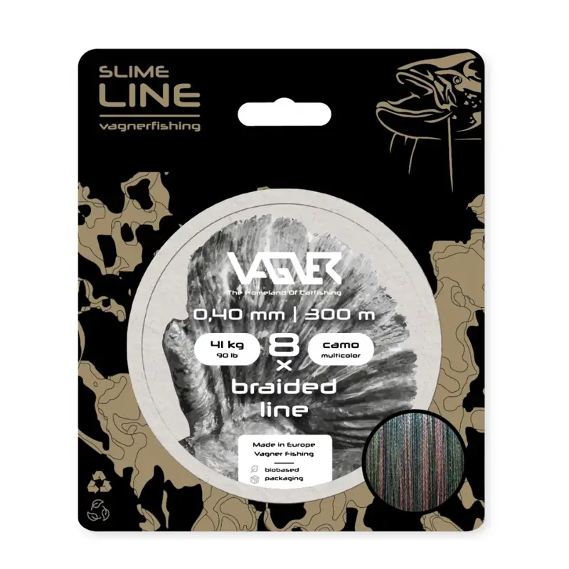 Vagner sumcová šnúra Braided Line Camo Multicolor (300m)