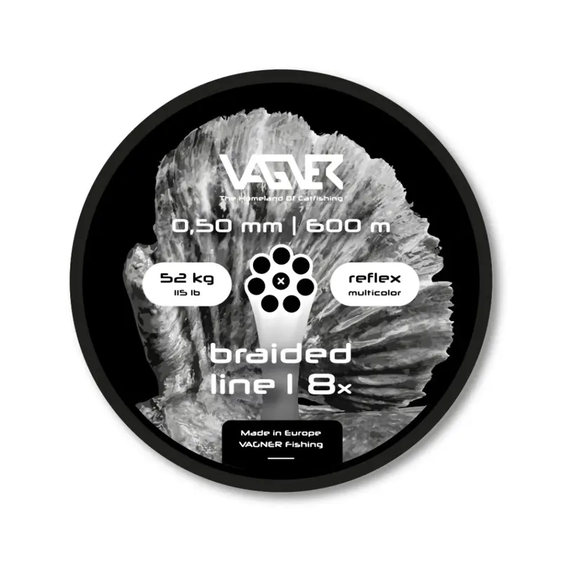 Vagner sumcová šnúra Braided Line Multicolor (600m)