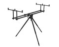 Tripod Delphin TPX3 BlackWay - pre 3 prúty