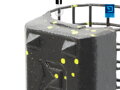 Krmítko s olovenou záťažou Delphin RiverSTIX - 120g