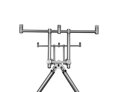 Rodpod Delphin RPX 4 Silver - pre 3 prúty