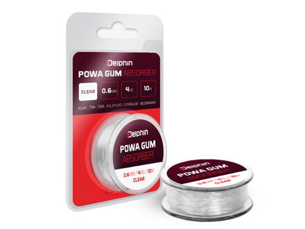 Delphin POWA GUM Absorber Číra | 1.2mm/10kg/5m