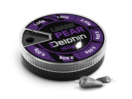 Delphin LEADS hruška s bužírkou sada - 150g / 1,0-4,0g