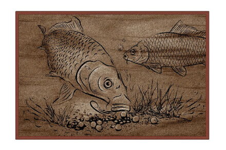 Delphin Rohož Retro BOILIE KAPRE - 60x40cm