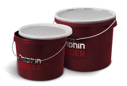 Okrúhle vedro s vrchnákom Delphin FEEDER - 17l