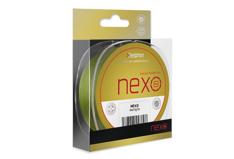 Delphin NEXO 8 zelená 300m - 0,10mm 13,6lbs