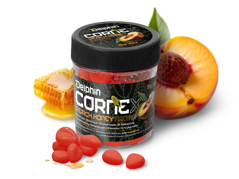 Umelá nástraha Delphin CorneX Pop Up / 60ks - Medová Broskyňa