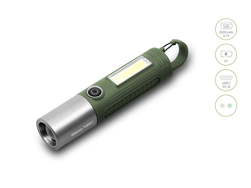 Kempingové svietidlo Delphin Torix - 2200 mAh Kempingové svietidlo Delphin Torix - 2200 mAh