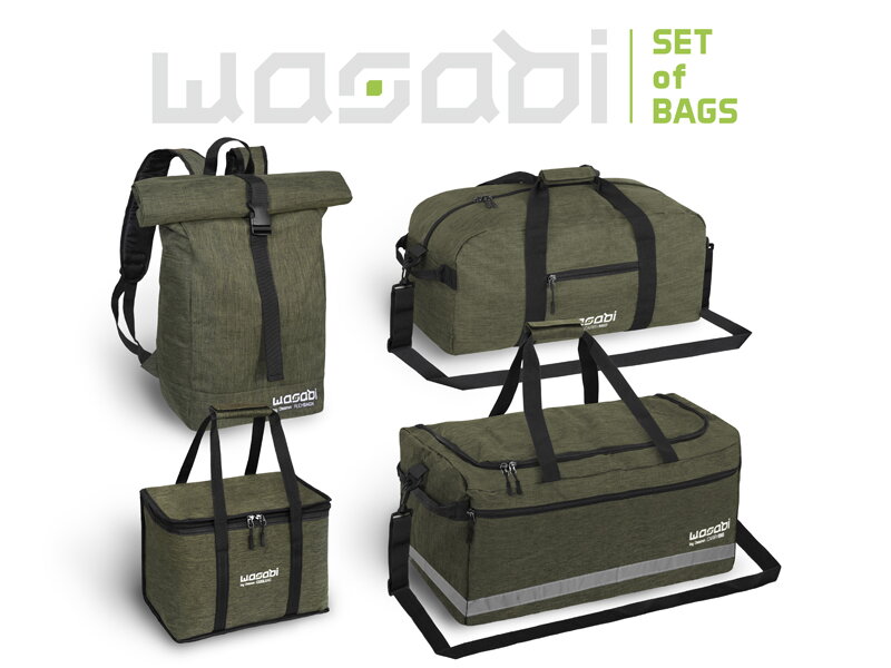 WASABI SET tašiek - CarryMID + CarryBIG + Coolbag + Rucksack WASABI SET tašiek - CarryMID + CarryBIG + Coolbag + Rucksack