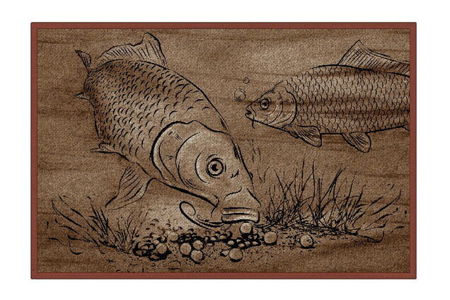 Delphin Rohož Retro BOILIE KAPRE - 60x40cm