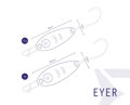 Plandavka Delphin EYER - 5g ZEBRA hook #2
