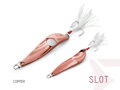 Plandavka Delphin SLOT - 15g BLACK NICKEL hook #4
