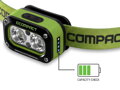 Čelová lampa Delphin COMPACT - 3W/120lm/1200mAh
