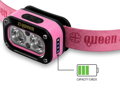 Čelová lampa Delphin QUEEN - 3W/115lm/1200mAh