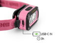Čelová lampa Delphin QUEEN - 3W/115lm/1200mAh