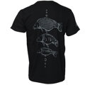 Giants Fishing Tričko pánske čierne Tri kapry