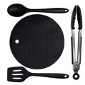 Giants Fishing Sada silikónového kempingového náradia s podložkou Eazi Utensil Set