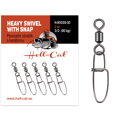 Hell-Cat Pevnostný obratlík s karabinou Heavy Swivel with Snap 5ks