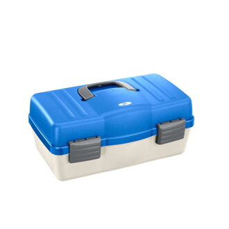 Plastica Panaro rybársky kufrík 136/ 4-poschový bielo-modrý