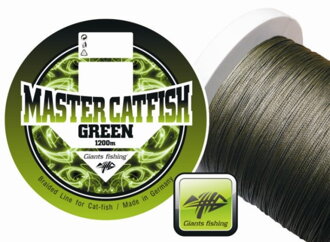 Pletená šnúra Master Giants Fishing Catfish Green 0,60mm/1200m