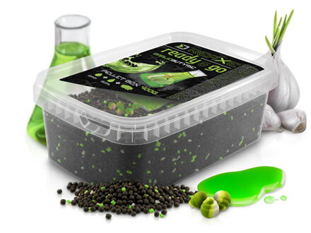 Pellet box Delphin Reaxe READY&GO / Cesnak-Butyric - Cesnak-Butyric/400g+120ml booster+10mm wafters