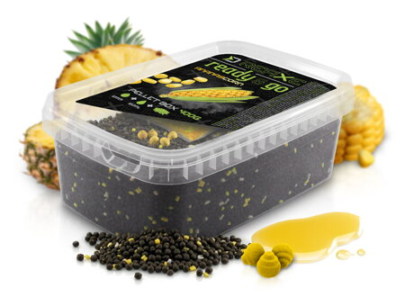 Pellet box Delphin Reaxe READY&GO - Kukurica-Ananás/400g+120ml booster+10mm wafters