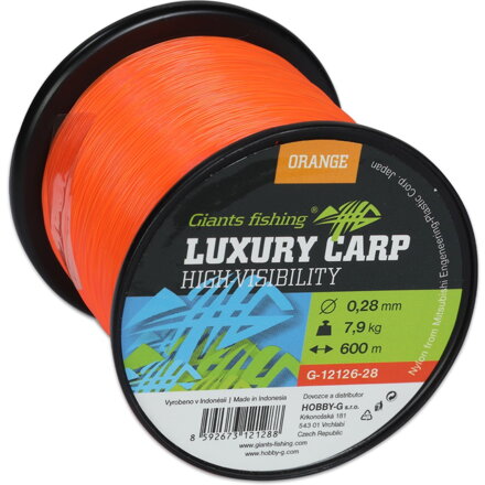 Vlasec Giants Fishing Luxury Carp High-Visibility Orange 600m