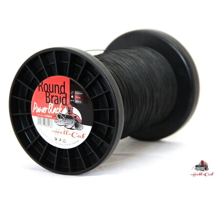 Pletená šnúra Hell-Cat Round Braid Power Black 1000m