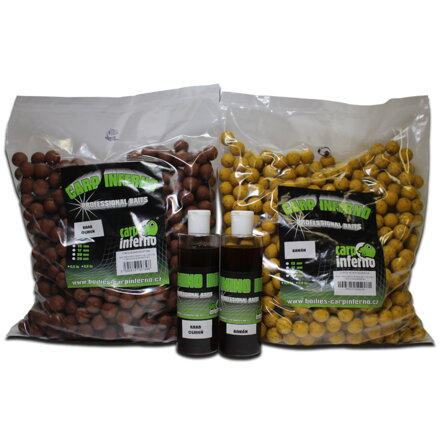 Carp Inferno AKCIA Boilies Light Line 3 kg + 250 ml Booster