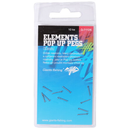 Giants Fishing Kolík s očkom Elements Pop Up Pegs 10mm, 10ks