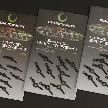 Gardner zavrtávací držiak s obratlíkom Covert Swivel Bait Screws Anti Glare 10ks - Mini (5mm)