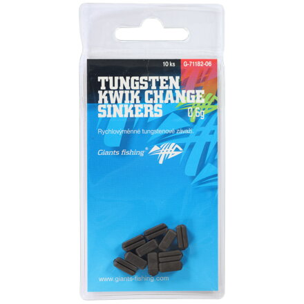Giants Fishing Rychlovýmenné záťaže Tungsten Kwik Change Sinkers 10ks