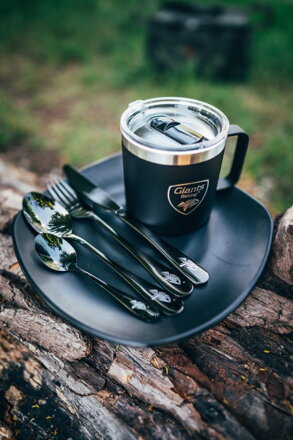 Giants Fishing Sada príborov čierny nerez Cutlery SS 410 ( 4ks - set )