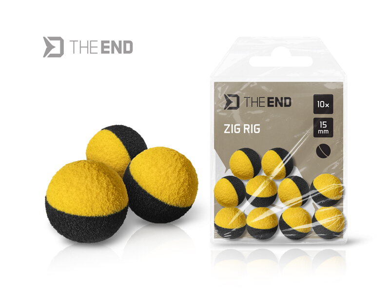Delphin TheEND ZIG RIG - čierno-žlté 12mm